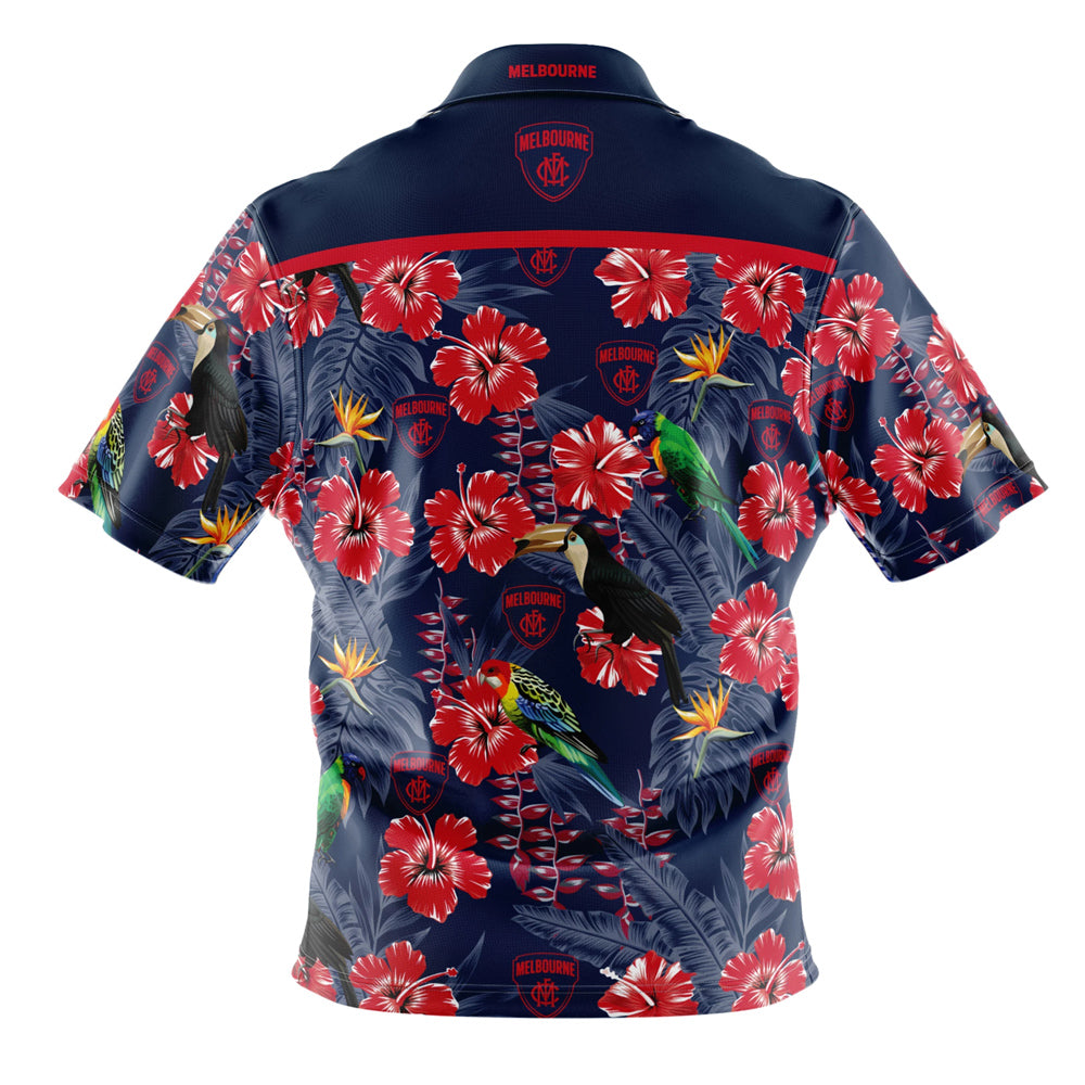 2020 Melbourne Demons AFL Hawaiian Shirt - Adult