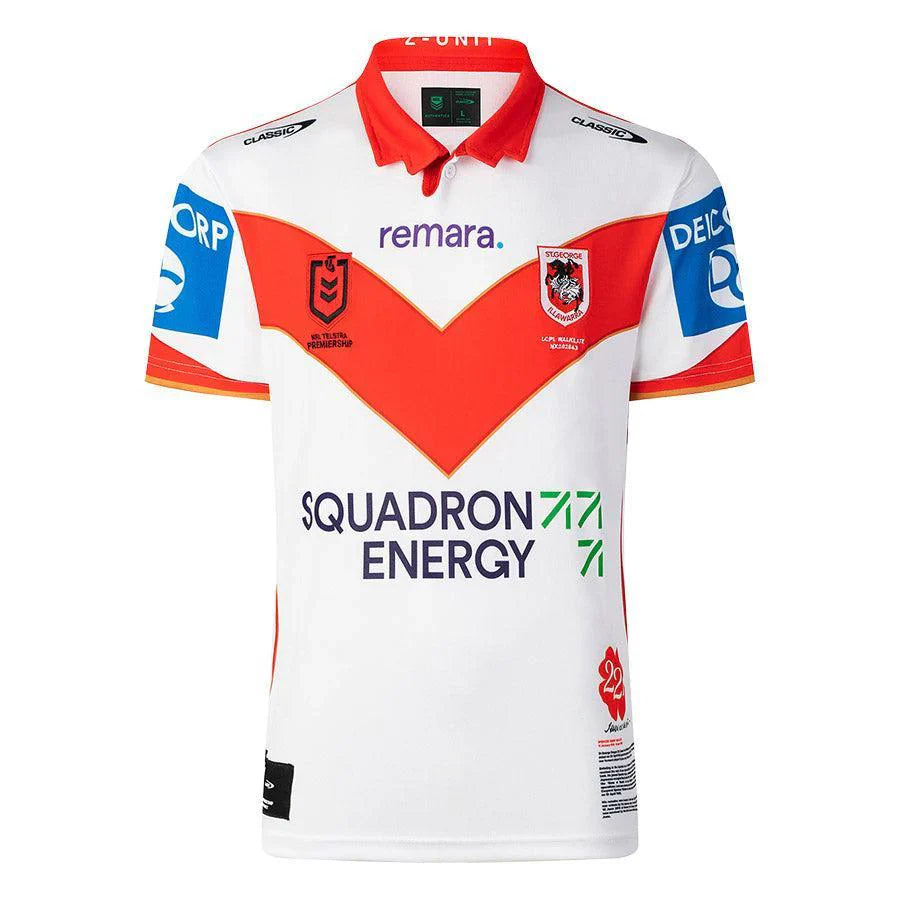 2025 St George Illawarra Dragons NRL ANZAC Round Jersey - Mens