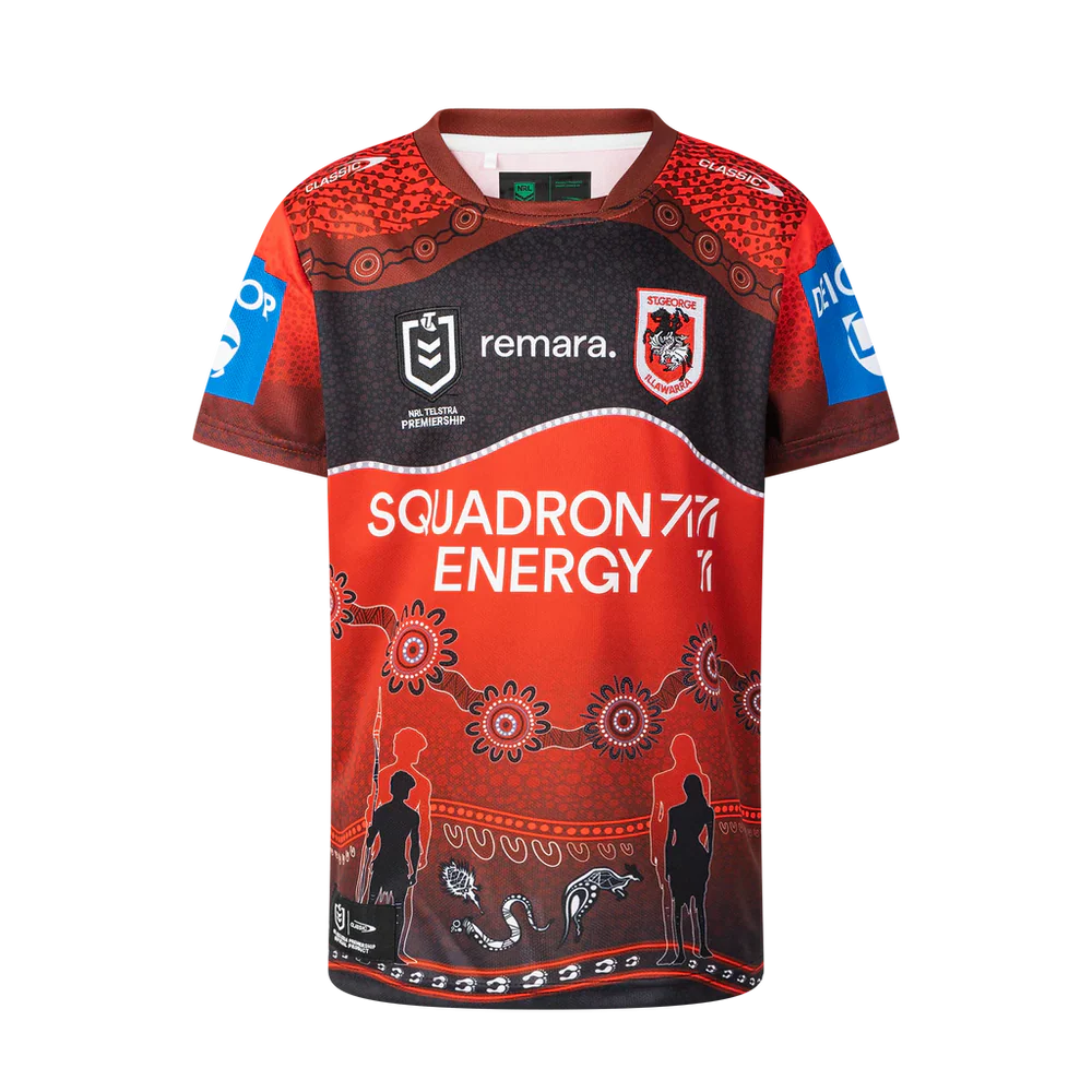 2025 St George Illawarra Dragons NRL Indigenous Jersey - Youth