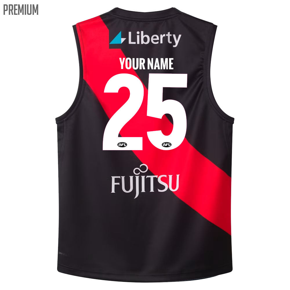 2025 Essendon Bombers AFL Home Guernsey - Youth