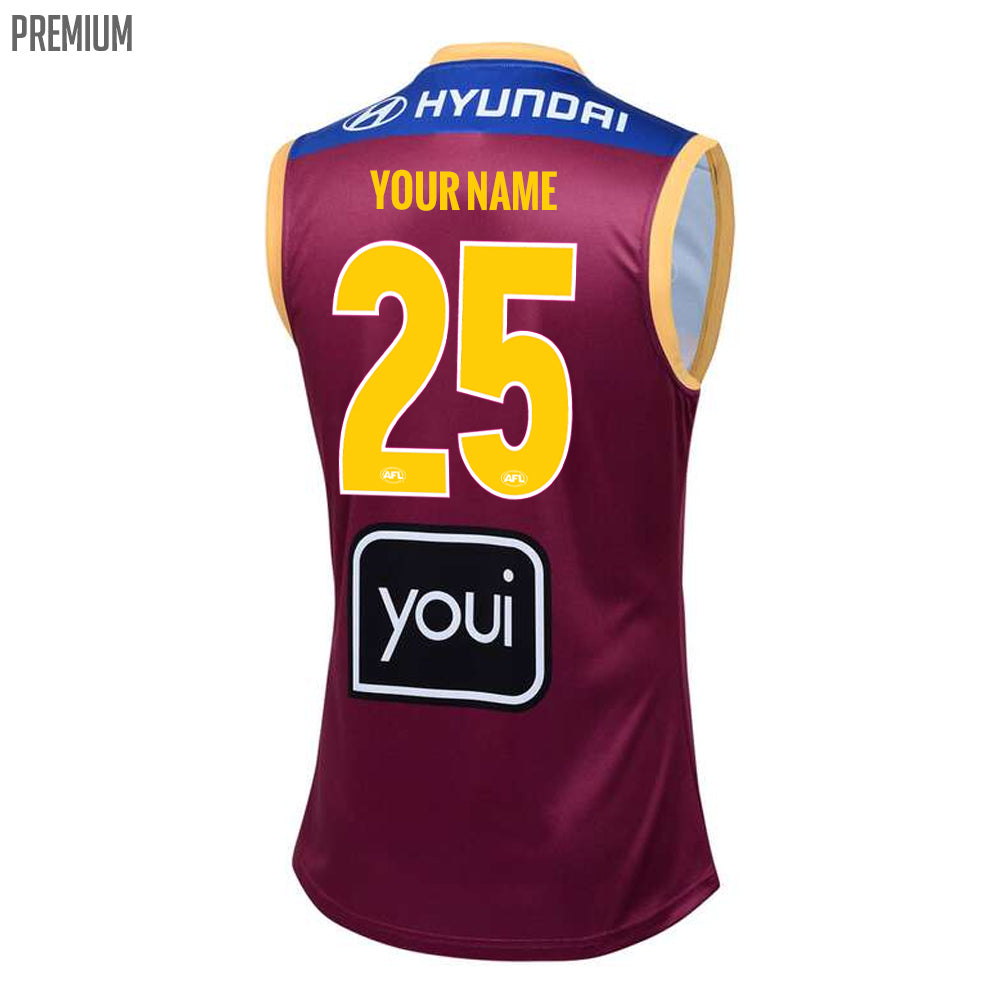 2025 Brisbane Lions AFL Home Guernsey - Mens