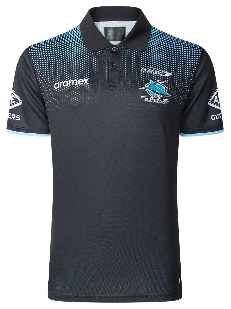 2025 Cronulla Sharks NRL Media Polo - Mens