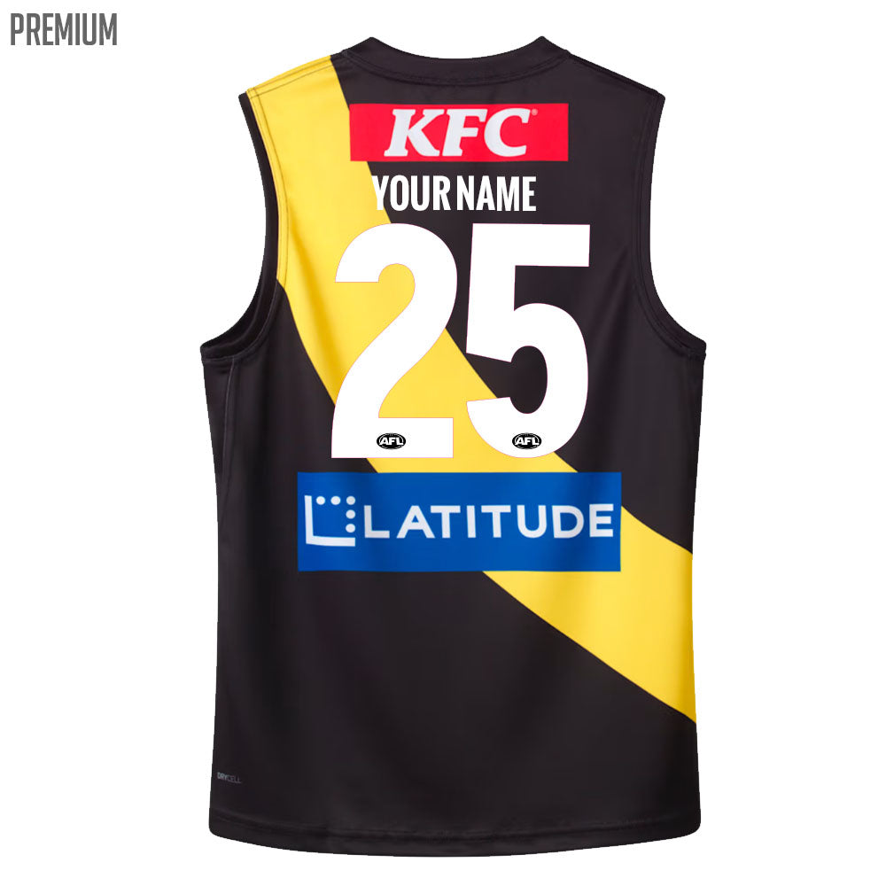 2025 Richmond Tigers AFL Home Guernsey - Youth