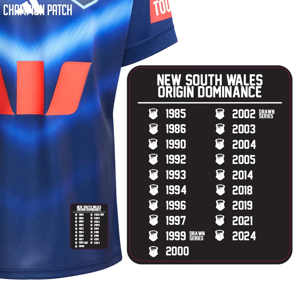 2025 NSW Blues State of Origin Captains Run Jersey - Mens