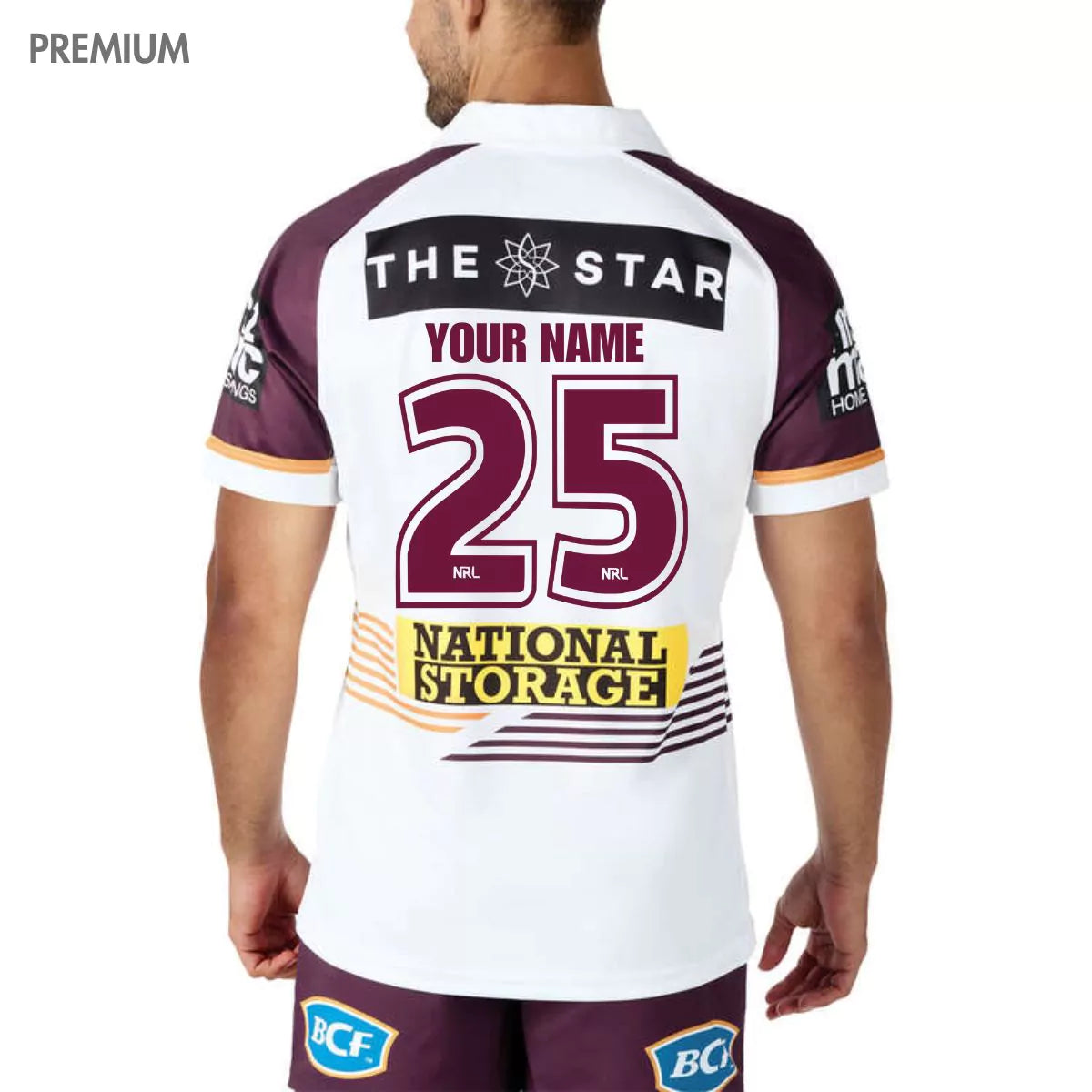 2025 Brisbane Broncos NRL Away Jersey - Mens