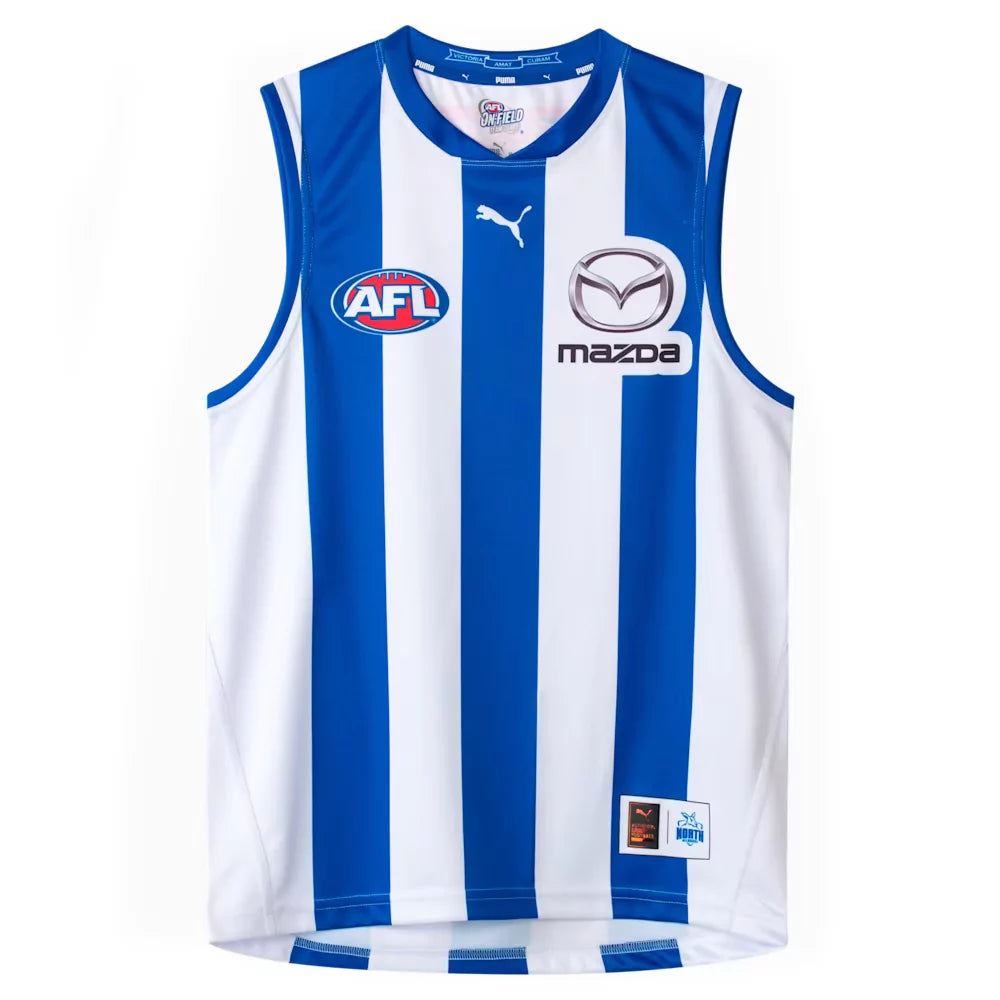 2025 North Melbourne Kangaroos AFL Home Guernsey - Mens
