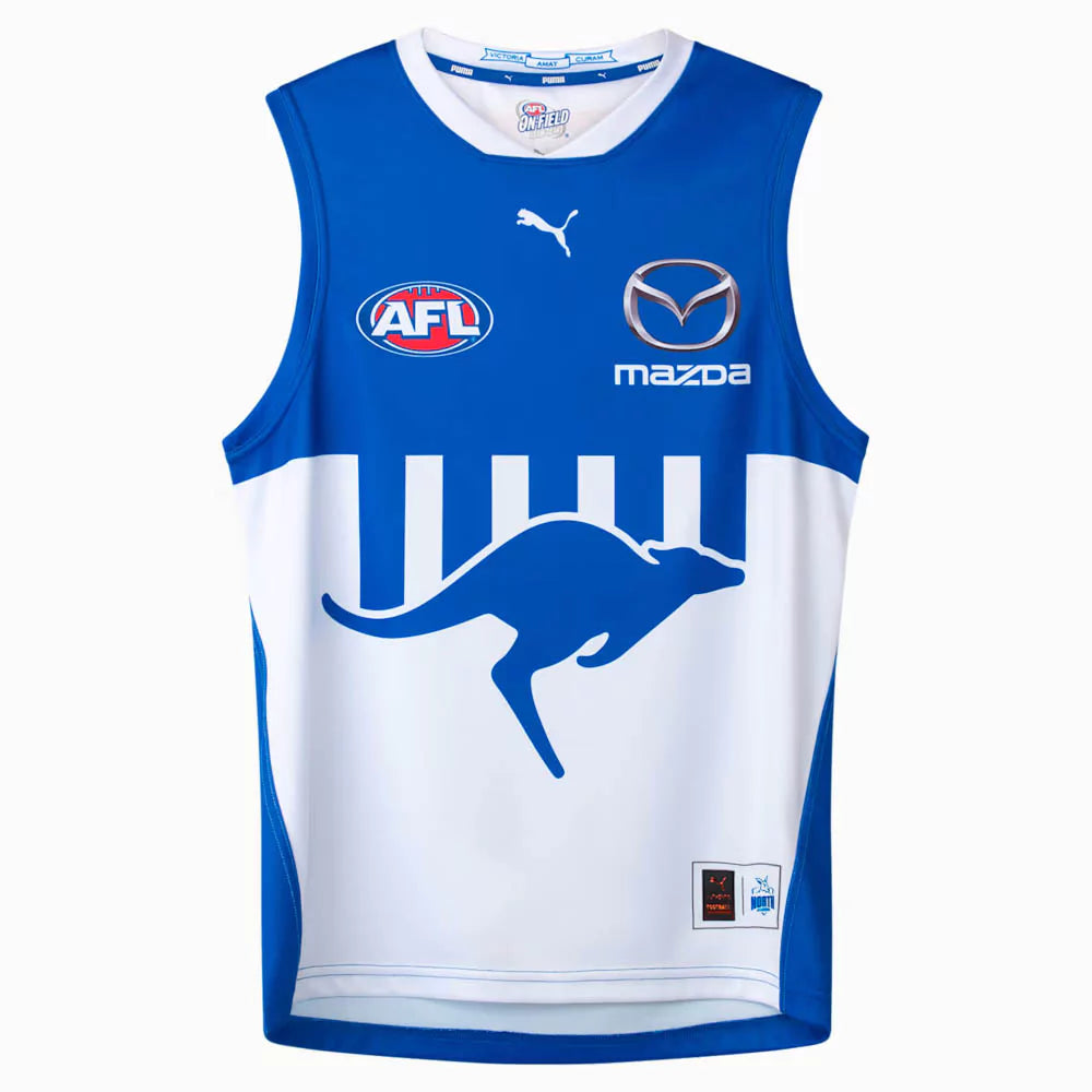 2025 North Melbourne Kangaroos AFL Away Guernsey - Mens