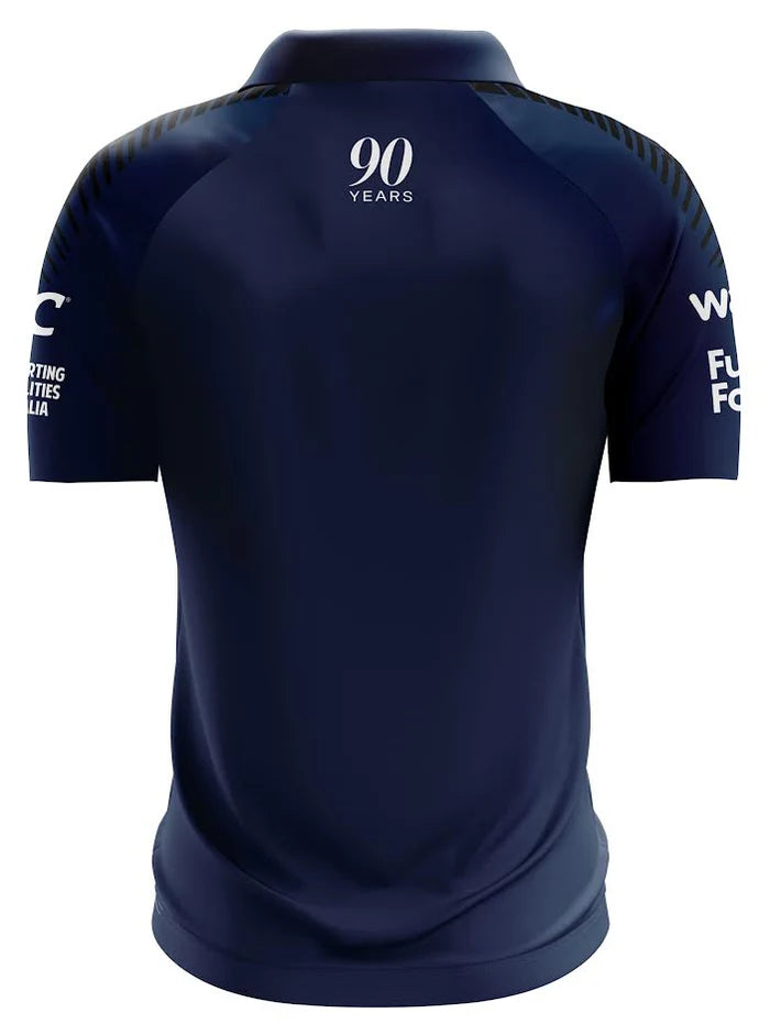 2025 Canterbury Bulldogs NRL Navy Media Polo - Mens