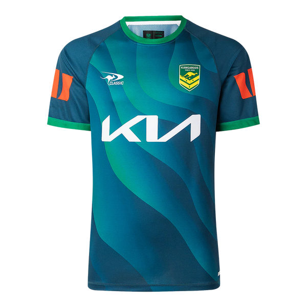 2025 Australia Kangaroos Rugby League Warm Up Tee - Mens