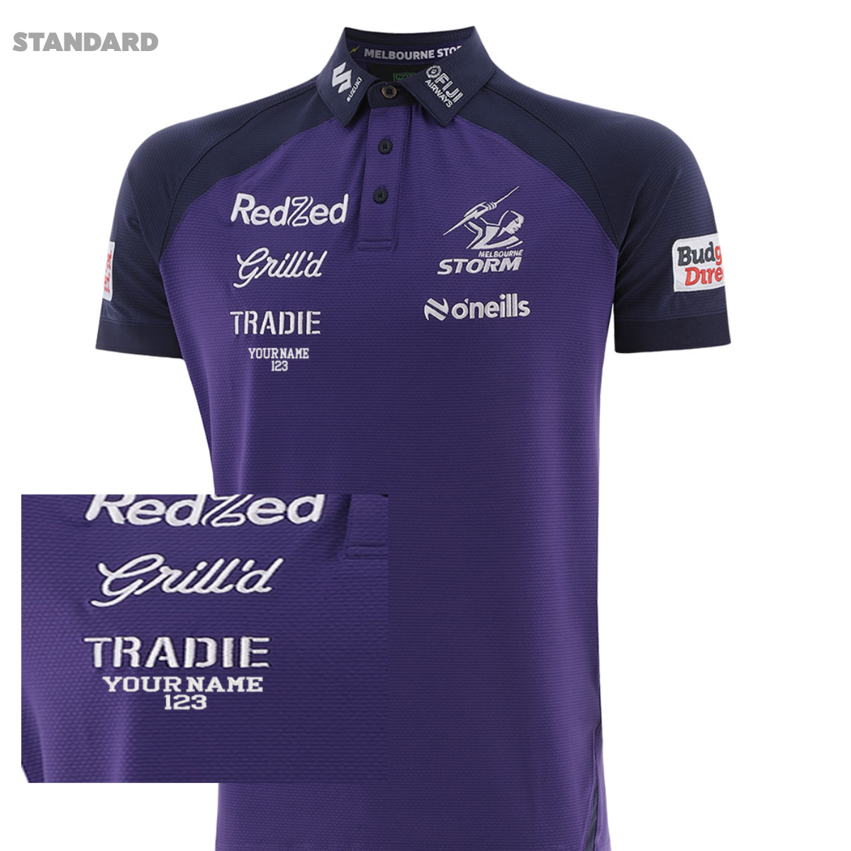 2026 Melbourne Storm ADULTS Media Polo
