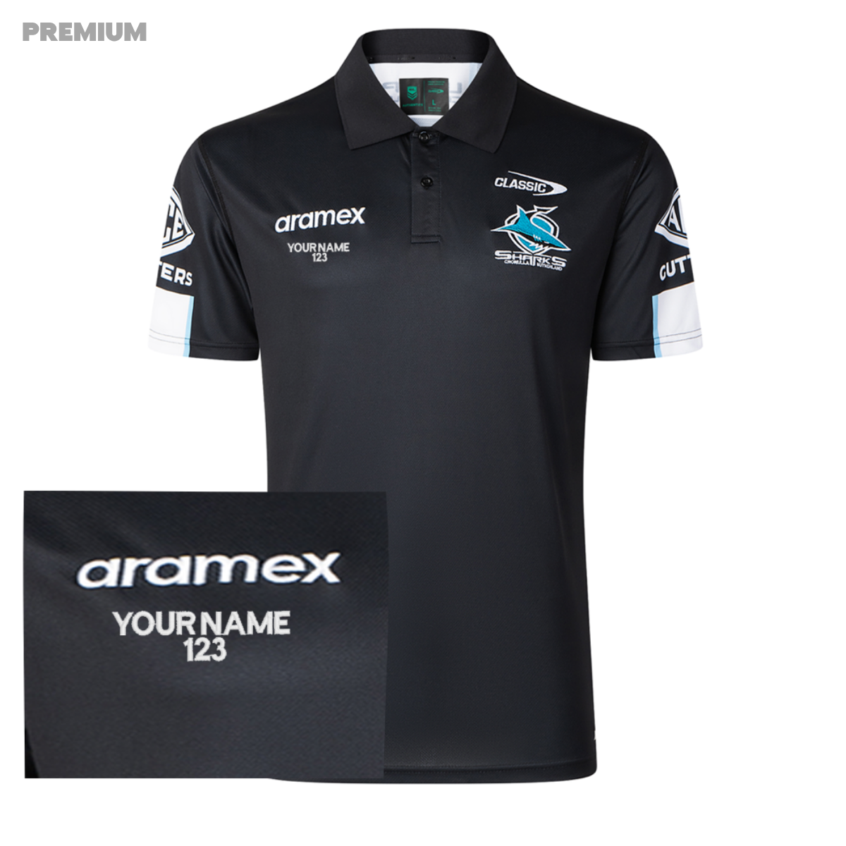 2026 Cronulla Sharks ADULTS Media Polo