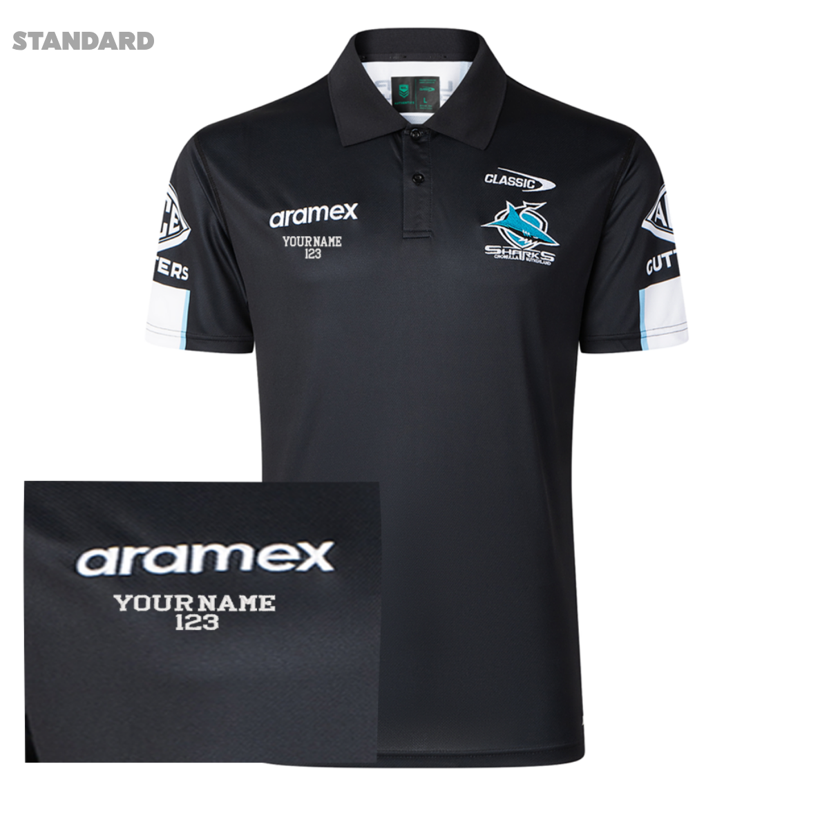 2026 Cronulla Sharks ADULTS Media Polo