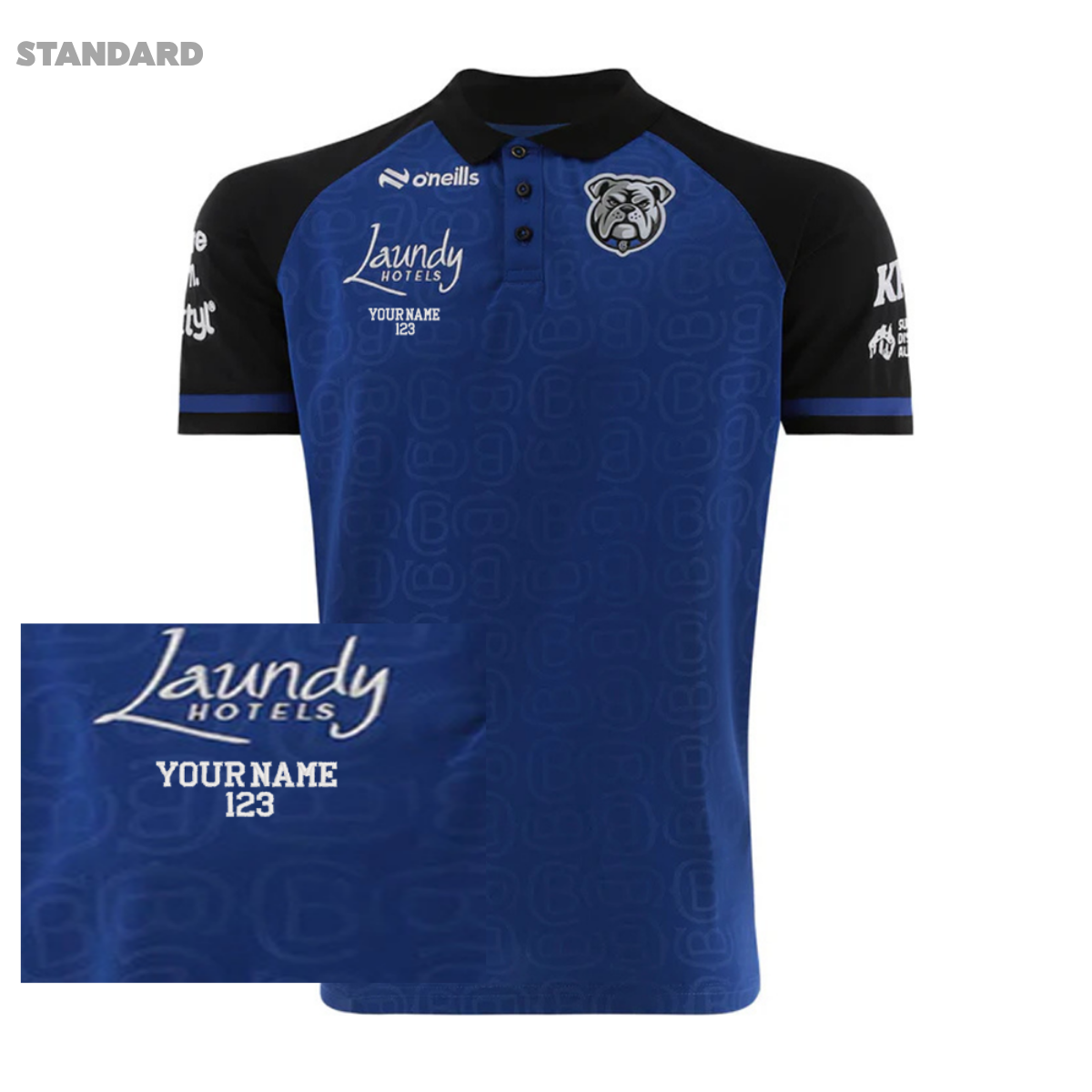 2026 Canterbury Bulldogs ADULTS Media Polo Blue