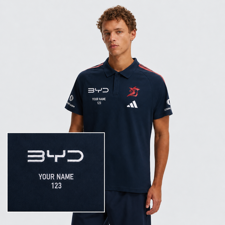 2026 Sydney Roosters ADULTS Media Polo