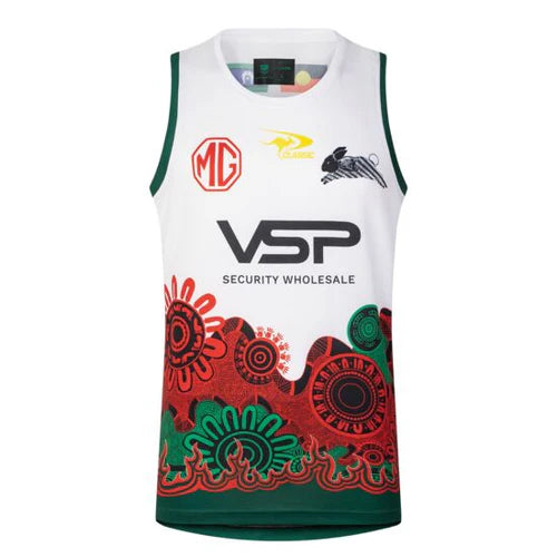 2025 South Sydney Rabbitohs NRL Indigenous Training Singlet - Mens