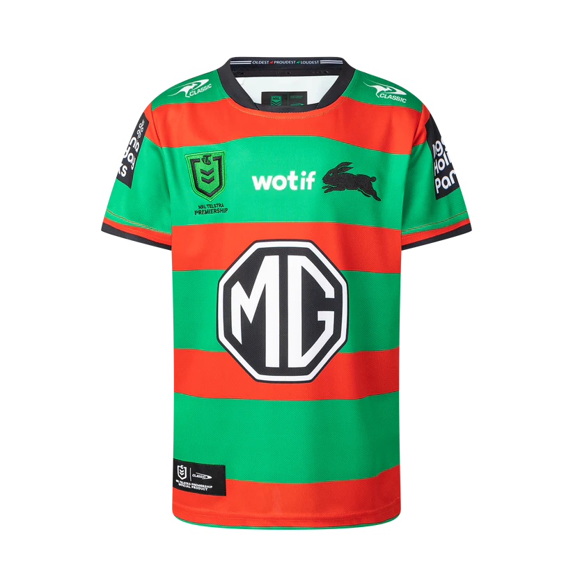 2025 South Sydney Rabbitohs NRL Home Jersey - Youth