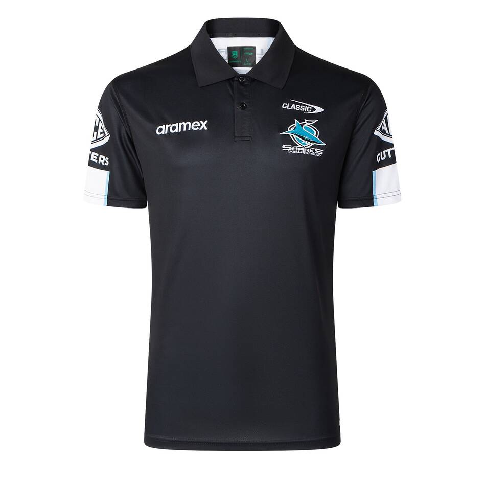 2026 Cronulla Sharks ADULTS Media Polo