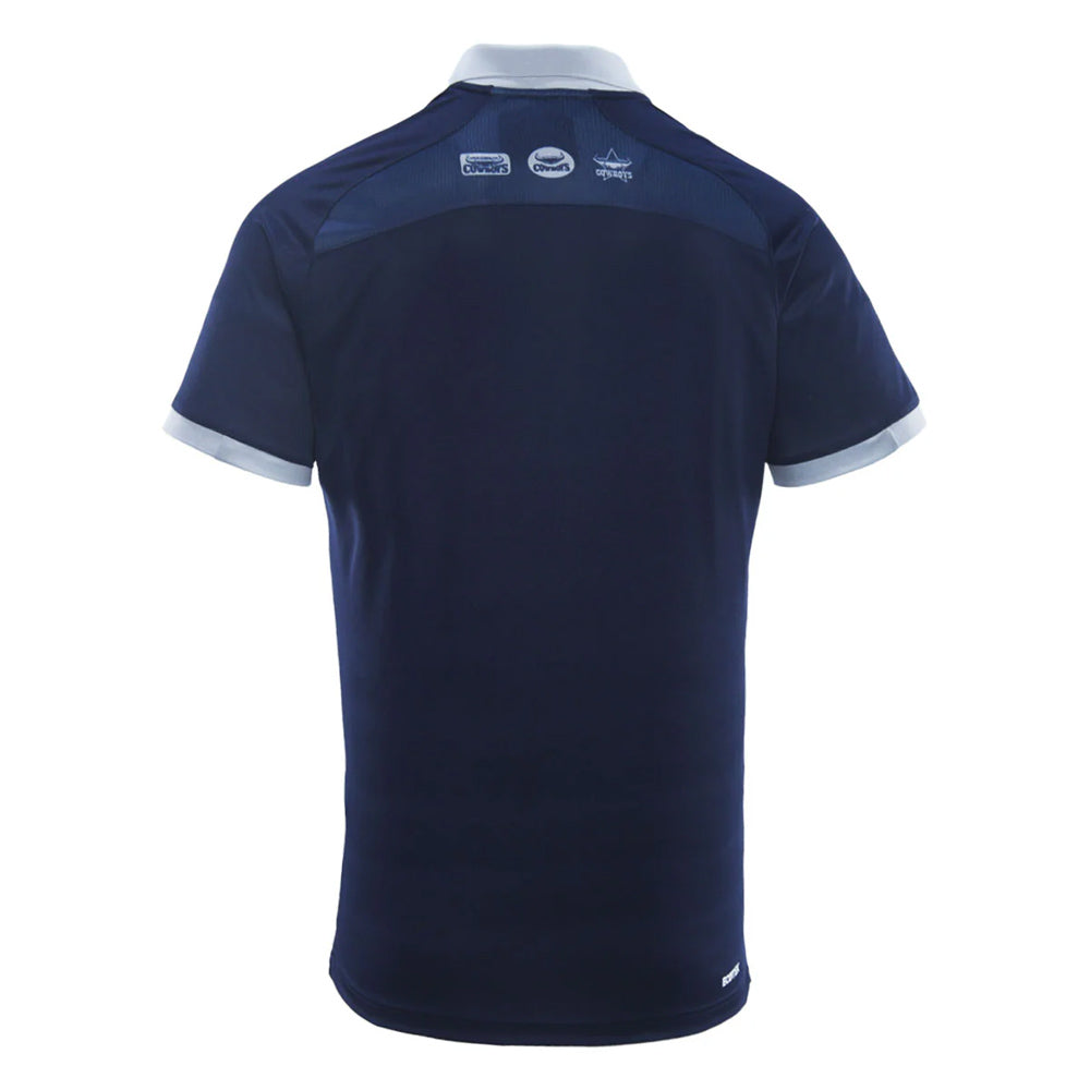 2025 North Queensland Cowboys NRL Navy Media Polo - Mens