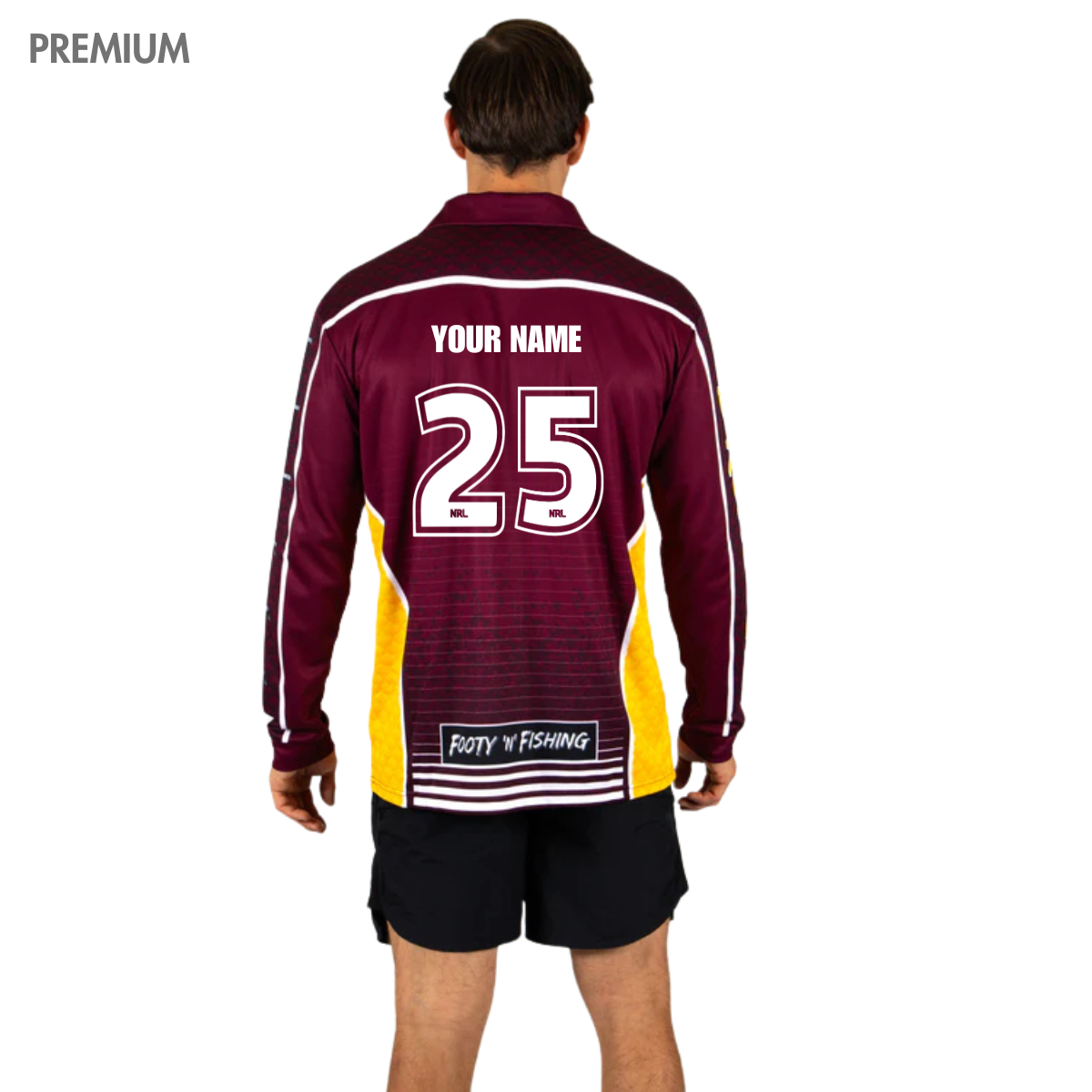 Brisbane Broncos ADULTS Barracuda Fishing Shirt