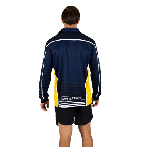 North QLD Cowboys NRL Barracuda Fishing Shirt - Mens