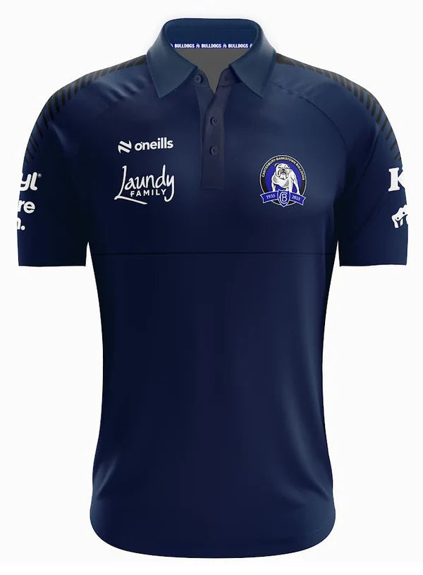 2025 Canterbury Bulldogs NRL Navy Media Polo - Mens