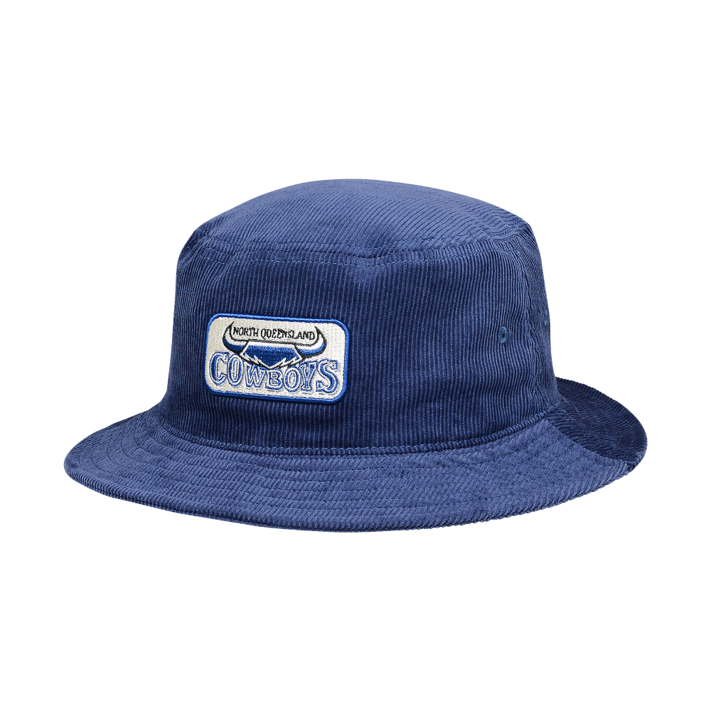 North QLD Cowboys NRL Retro Corduroy Bucket Hat