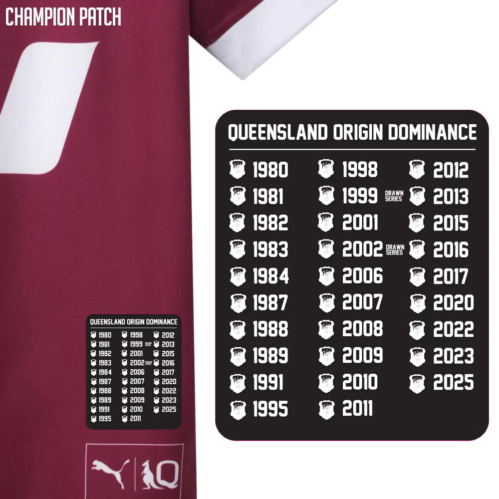 2025 Queensland Maroons NRL State of Origin Jersey - Mens