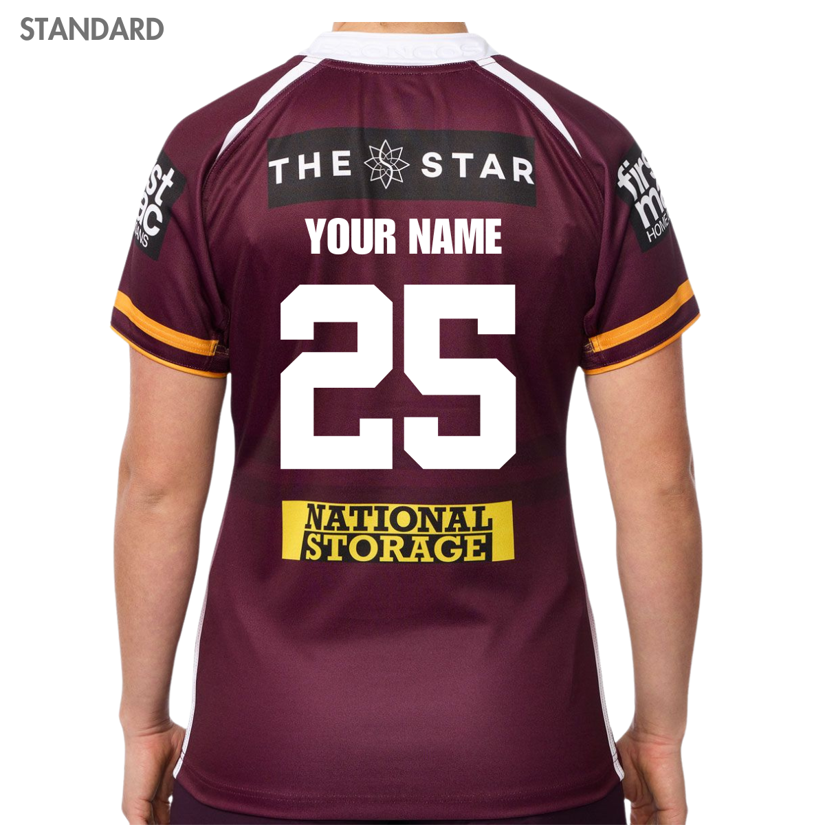 2025 Brisbane Broncos NRL Home Jersey - Womens