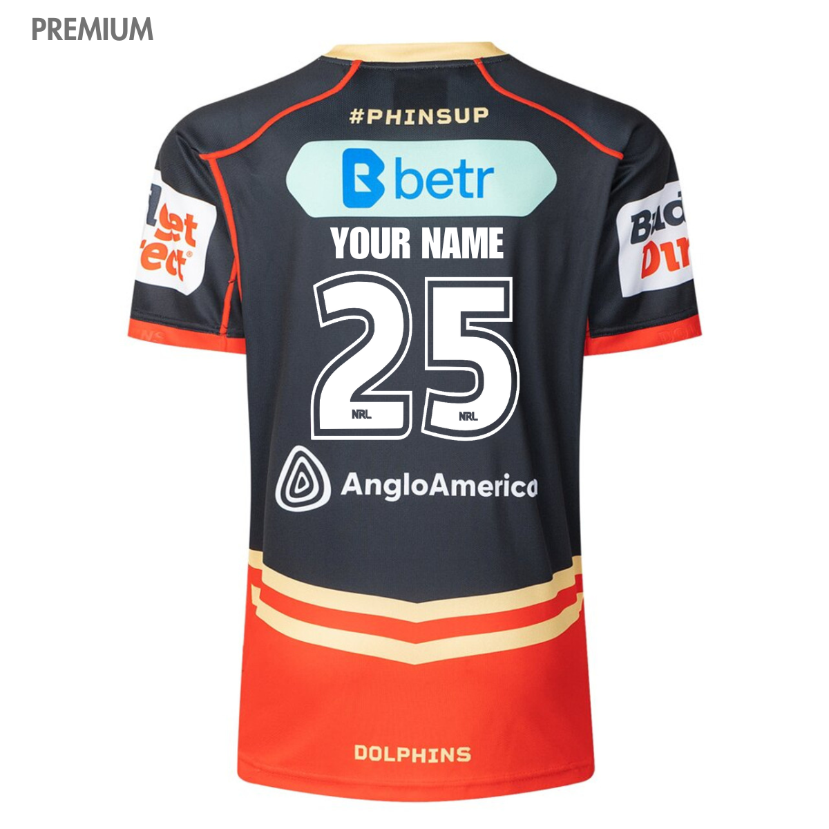 2025 Dolphins NRL Away Jersey - Mens