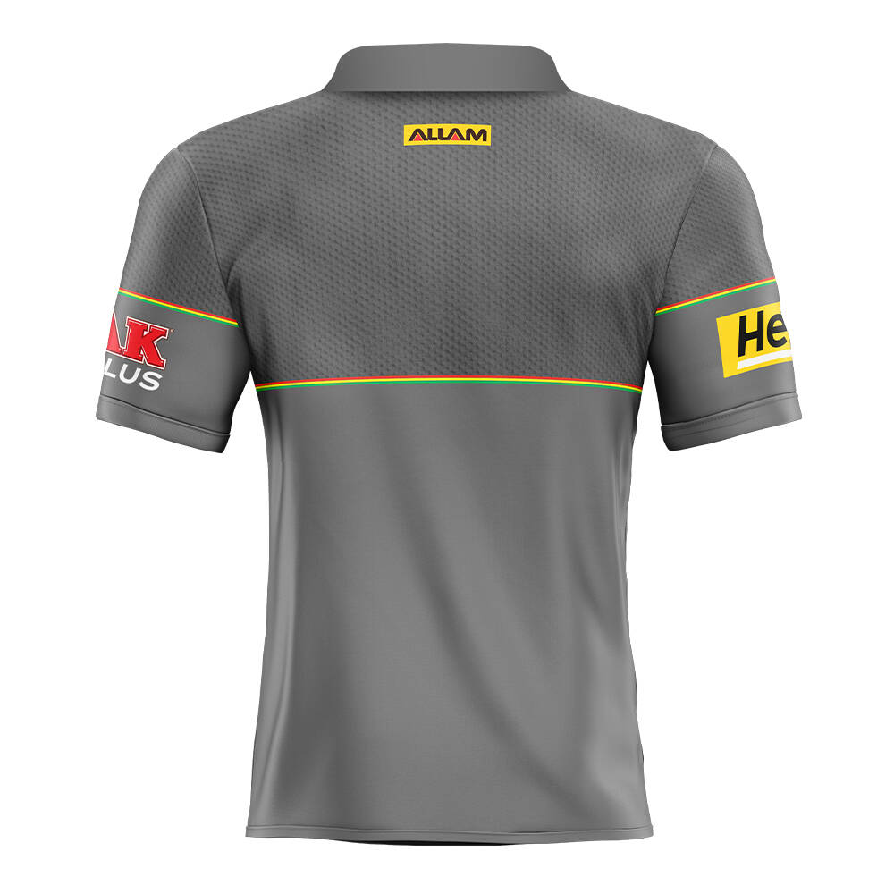 2025 Penrith Panthers NRL Grey Media Polo - Mens