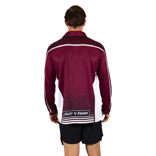 Manly Sea Eagles NRL Barracuda Fishing Shirt - Mens