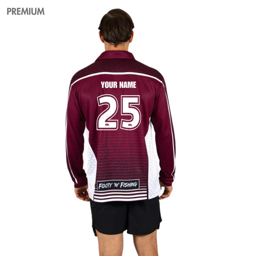 Manly Sea Eagles NRL Barracuda Fishing Shirt - Mens