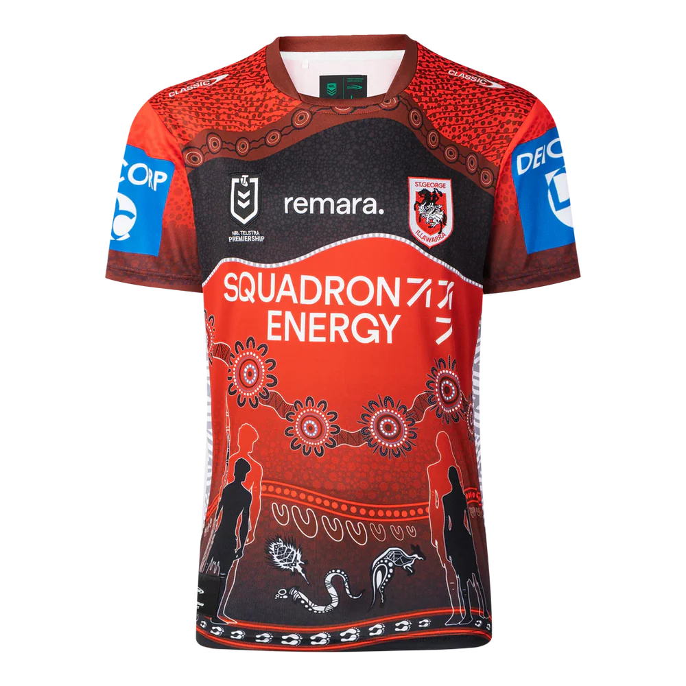 2025 St George Illawarra Dragons NRL Indigenous Jersey - Mens