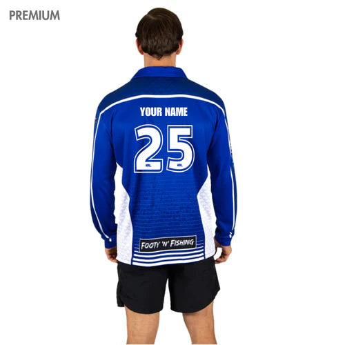 Canterbury Bulldogs NRL Barracuda Fishing Shirt - Mens