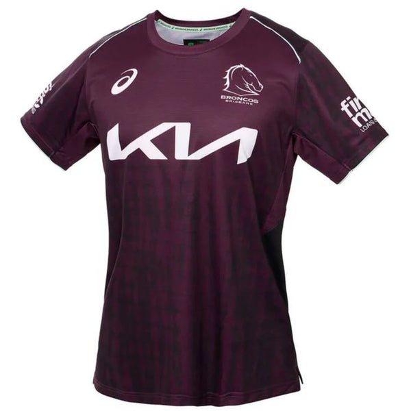2025 Brisbane Broncos NRL Maroon Training Shirt - Mens