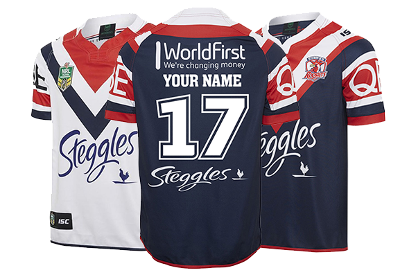 Personalised Sydney Roosters Jerseys