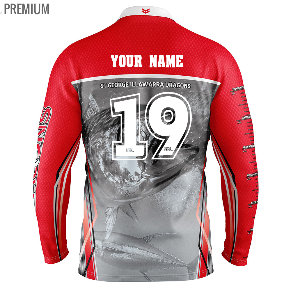 Personalised NRL Fishing Shirts & Long Sleeve Fishing Jerseys