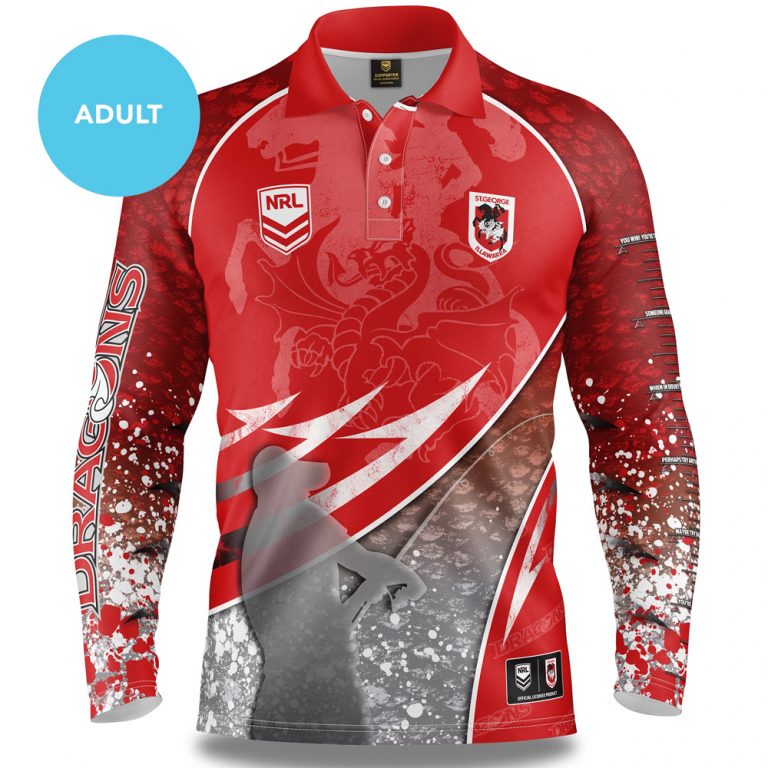 Personalised NRL Fishing Shirts & Long Sleeve Fishing Jerseys