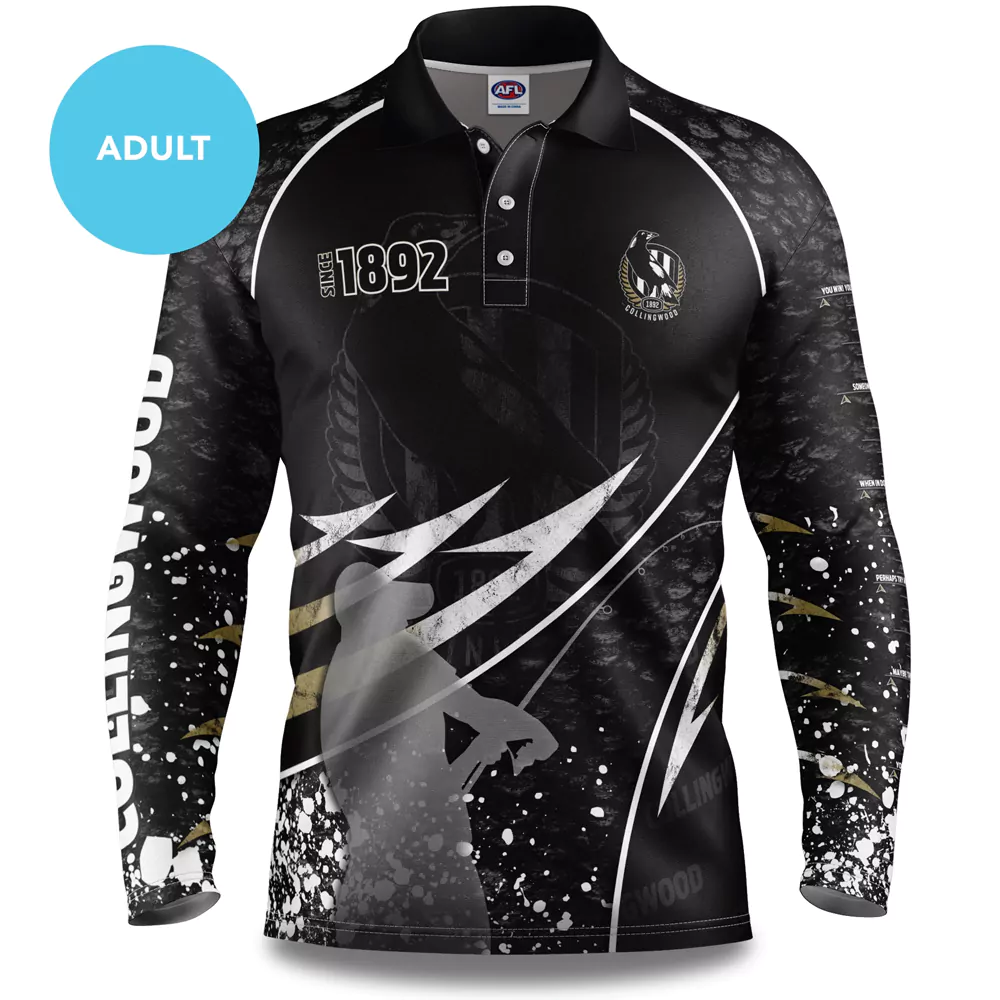 Buy 2020 Collingwood Magpies AFL Fishing Shirt - Adult - Your Jersey