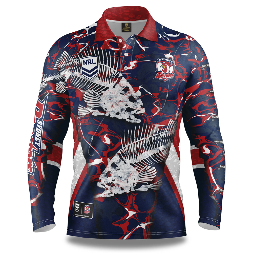 Personalised NRL Fishing Shirts & Long Sleeve Fishing Jerseys