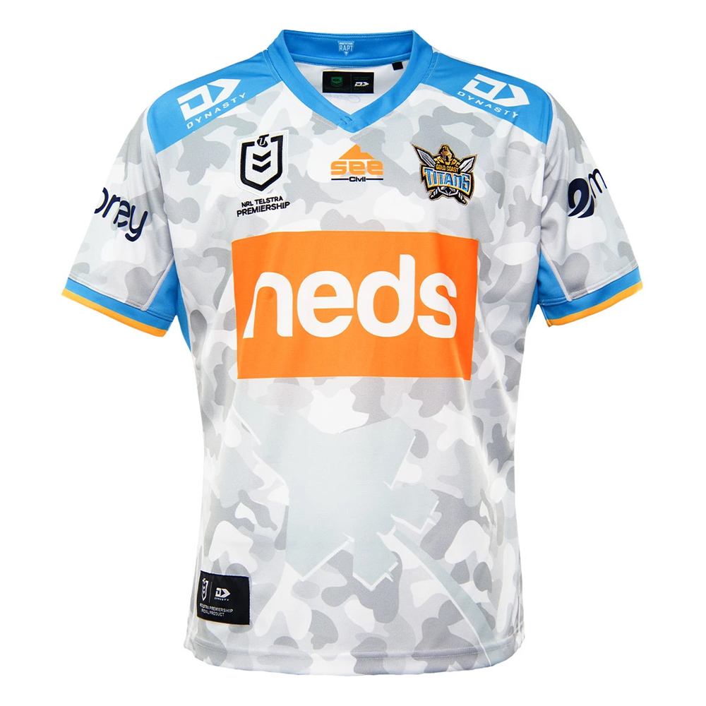 Buy 2021 Gold Coast Titans Nrl Anzac Jersey Mens Your Jersey