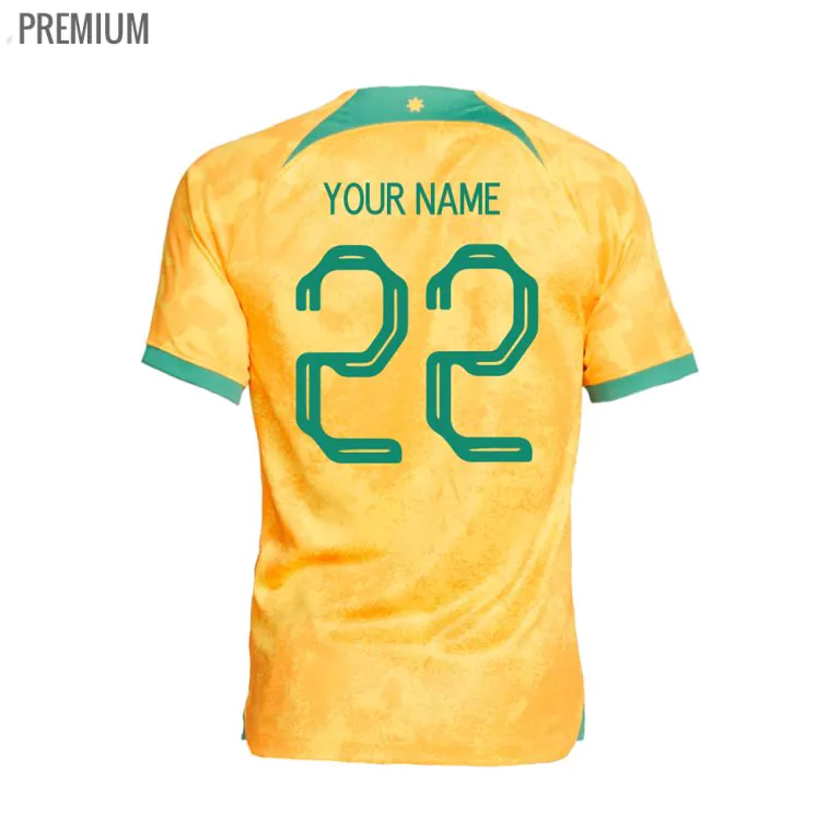 Buy 2022/23 Australia Socceroos Home Jersey - Youth - Your Jersey