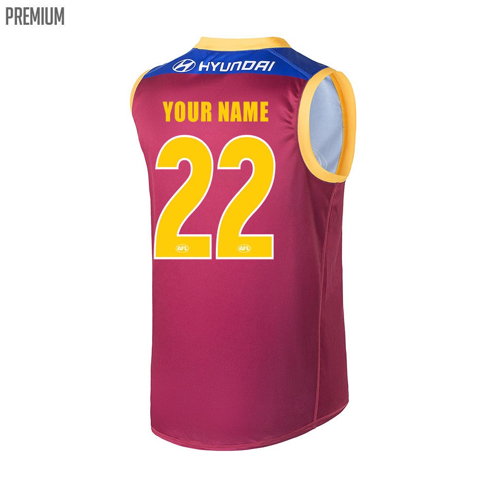 brisbane lions home jersey