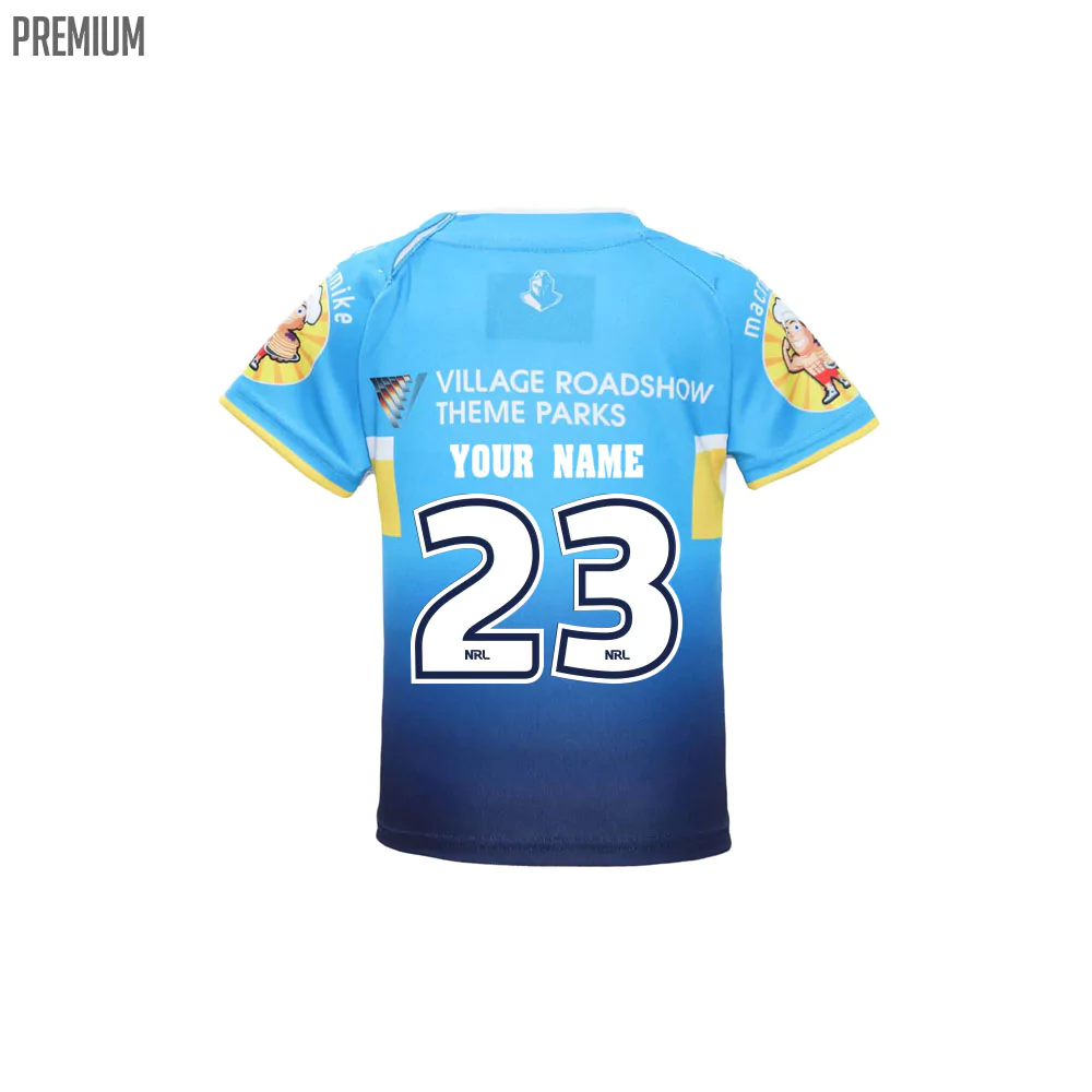 NRL Gold Coast Titans Custom Name Number 2021 ANZAC Jersey T-Shirt