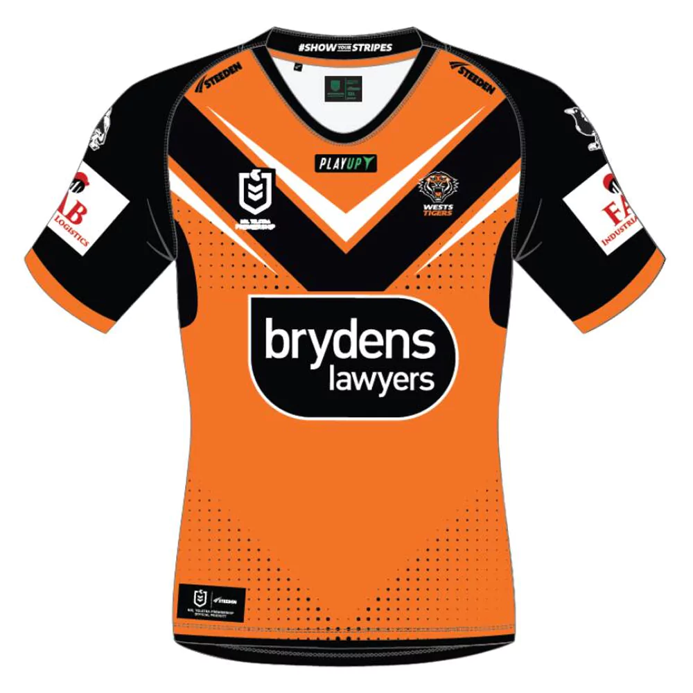 Wests Tigers Football Club 2023 NRL Official Team Signed Guernsey