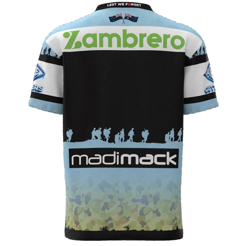 Cronulla Sharks NRL 2022 Dynasty ANZAC Jersey Size S-7XL! *IN STOCK*