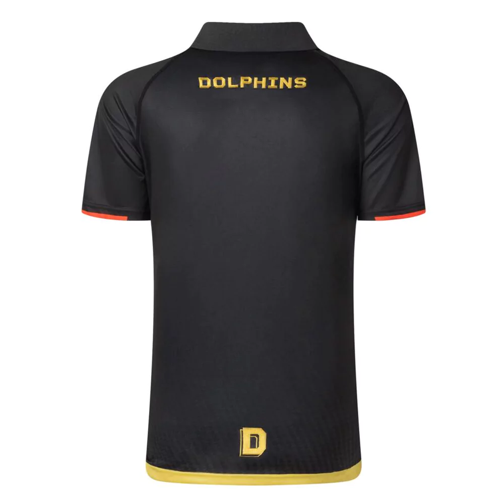 Buy Dolphins NRL Black Polo Shirt - Mens - Your Jersey
