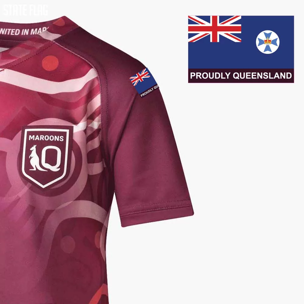 Queensland Maroons Men's Replica Indigenous Training Jersey, Burgundy-QLD, PUMA Staff Picks