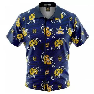 Custom Name AFL West Coast Eagles Tribal Pattern Hawaiian Shirt