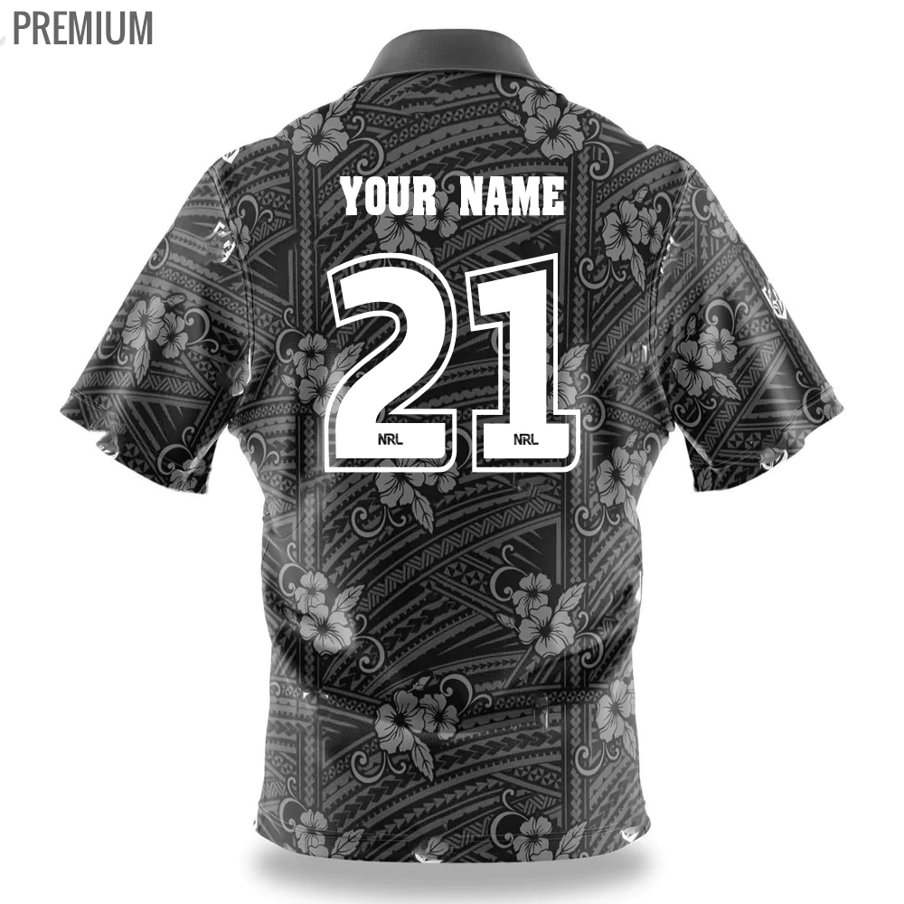 Custom Name AFL West Coast Eagles Tribal Pattern Hawaiian Shirt